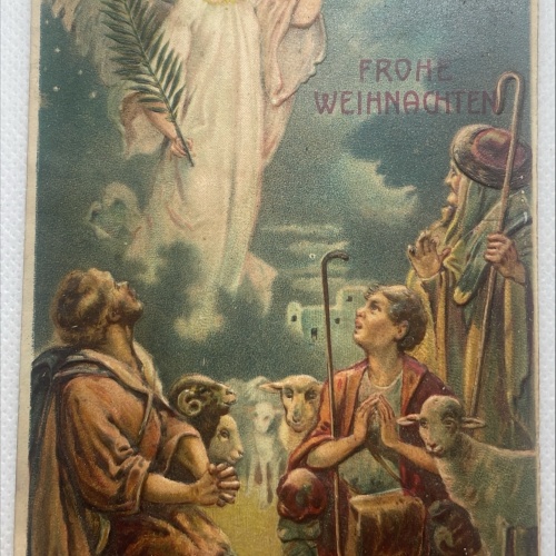 AK Weihnachtskarte/Prägekarte