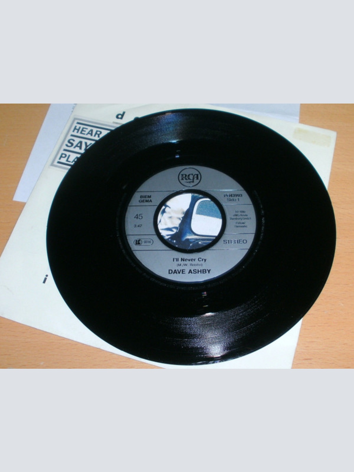 Vinyl / Dave Ashby - I'll Never Cry