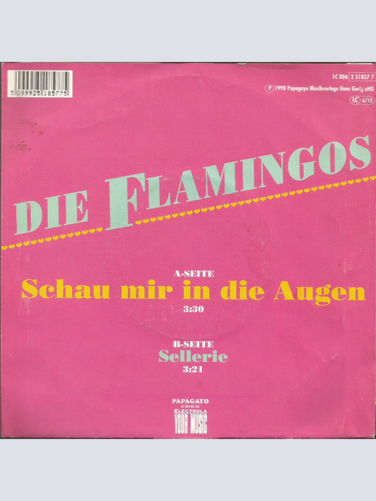 Vinyl / Die Flamingos (2) - Schau Mir In Die Augen / Sellerie