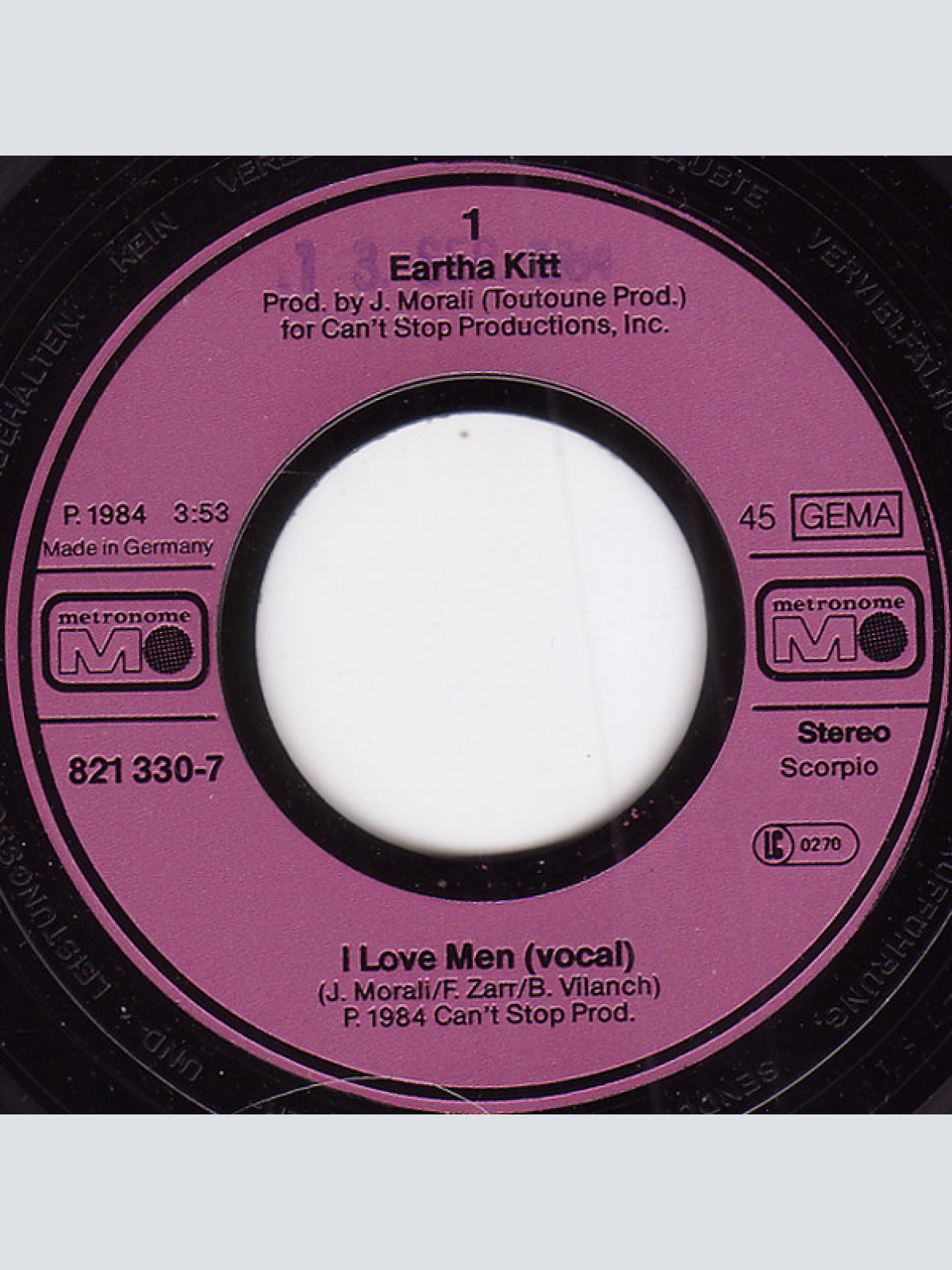 Vinyl / Eartha Kitt - I Love Men