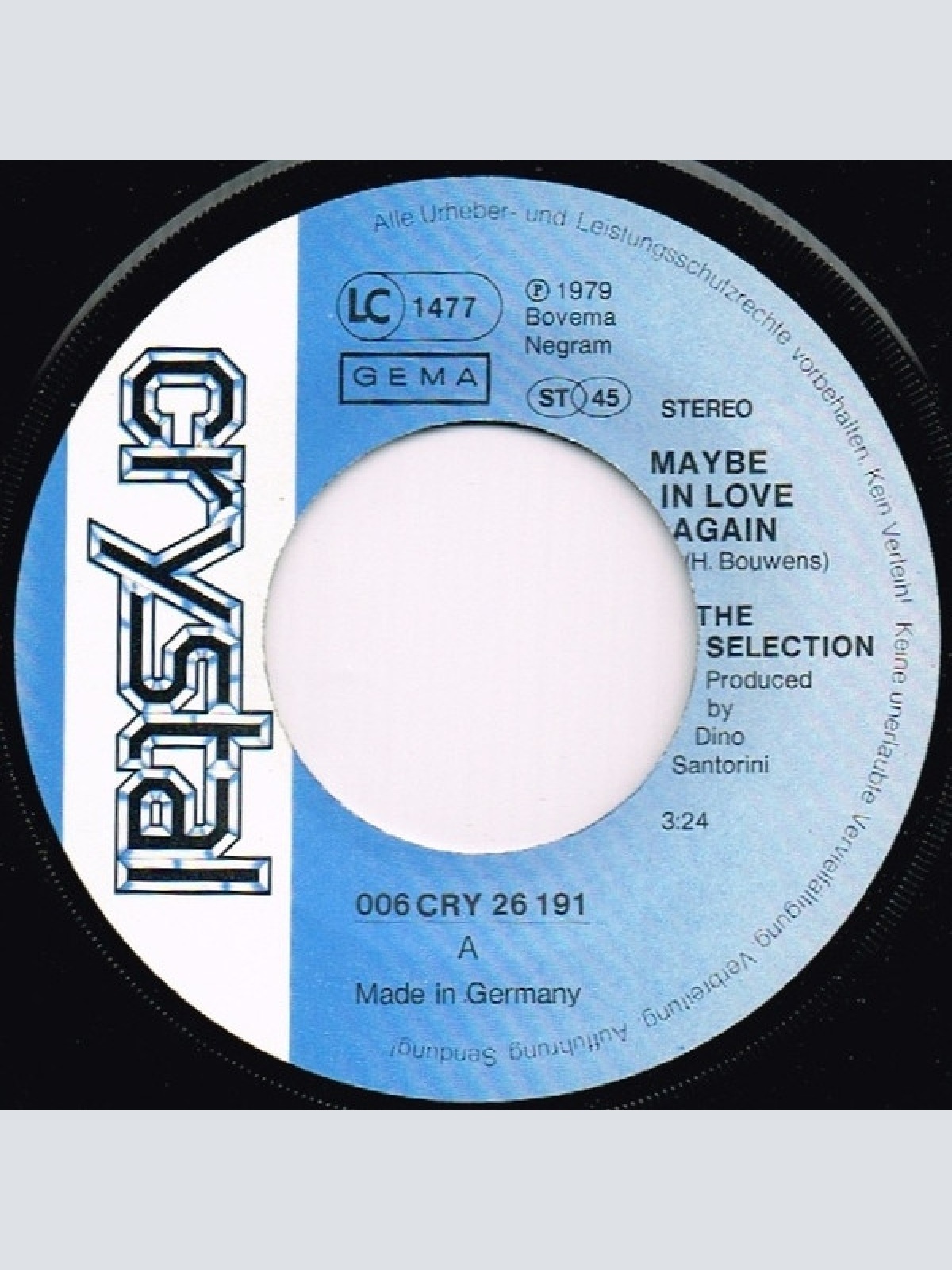 Vinyl / The Selection* - Maybe In Love Again