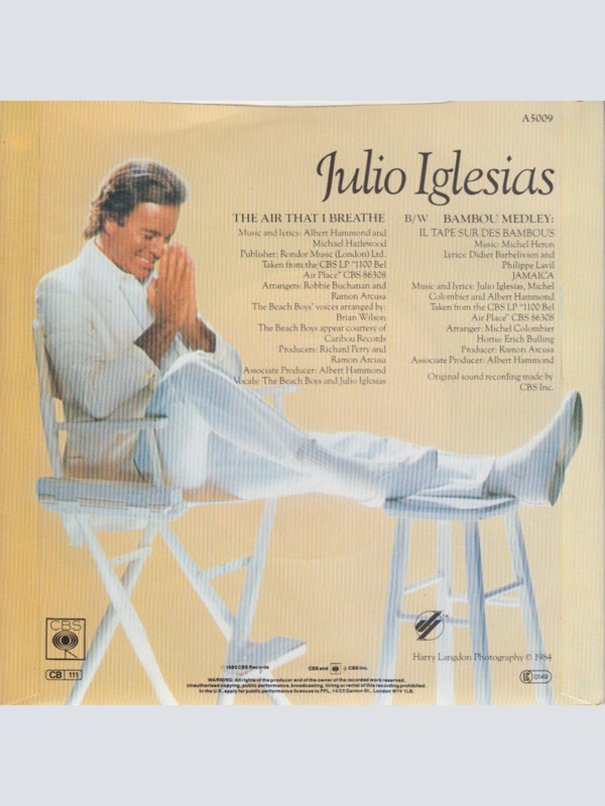 Vinyl / Julio Iglesias - The Air That I Breathe