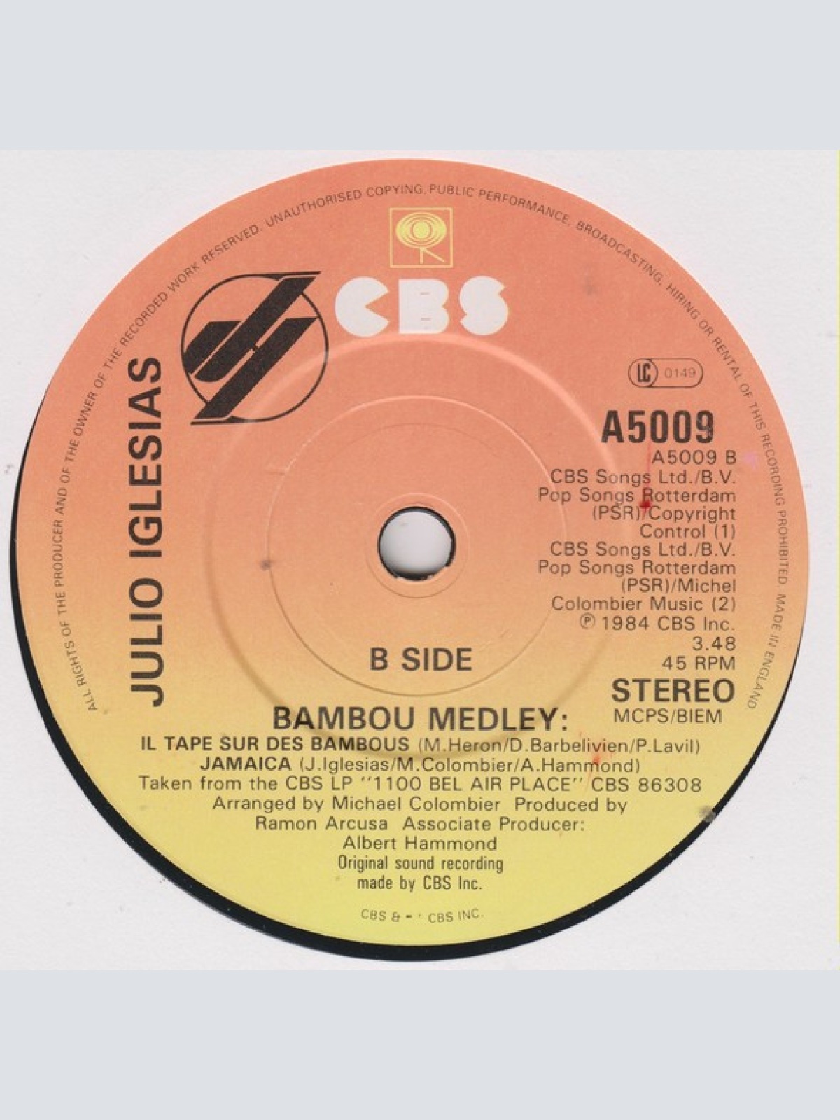 Vinyl / Julio Iglesias - The Air That I Breathe