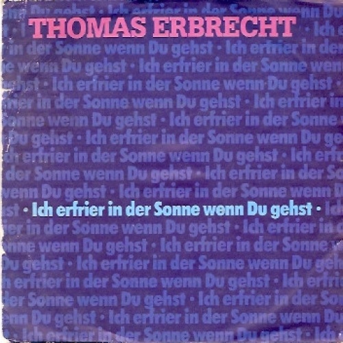 Vinyl / Thomas Erbrecht - Ich Erfrier In Der Sonne Wenn Du Gehst