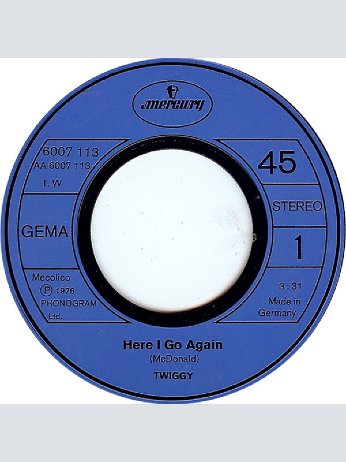 Vinyl / Twiggy (2) - Here I Go Again