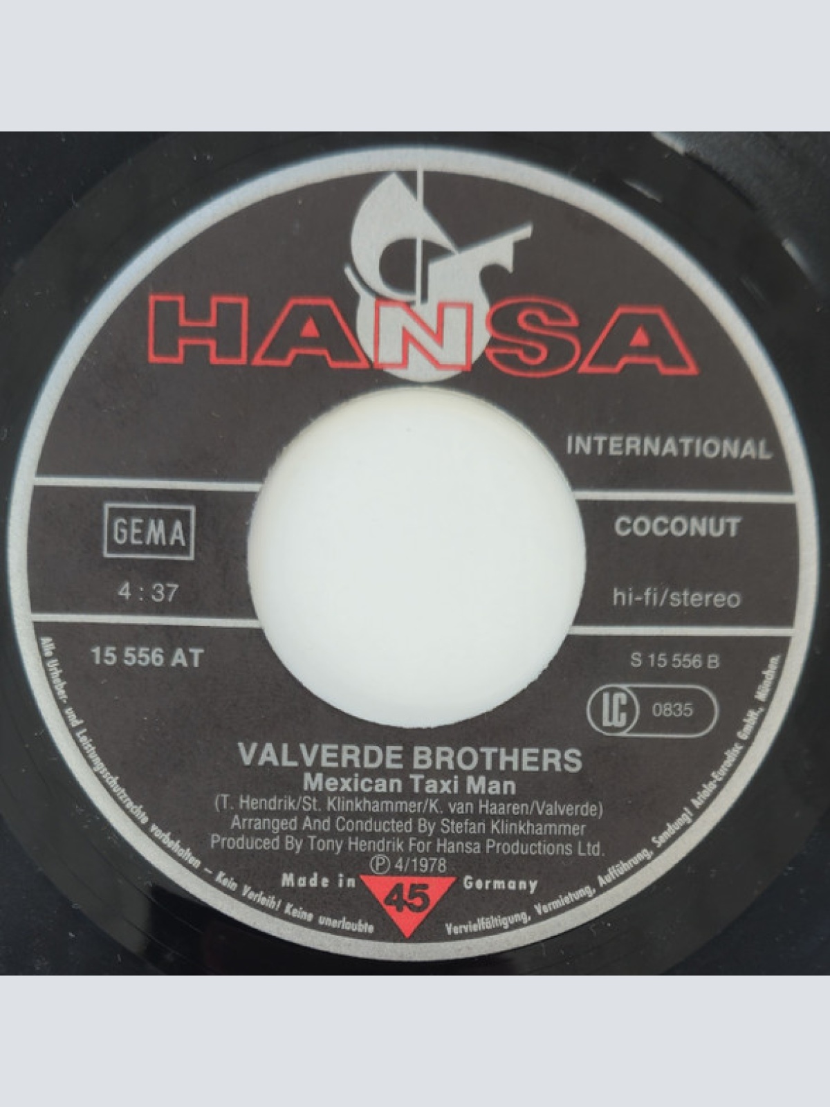 Vinyl / Valverde Brothers - Living A Lie