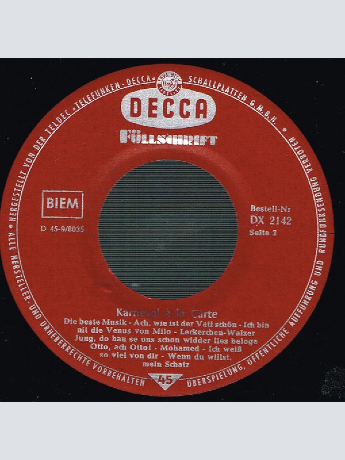 Vinyl / Various - Karneval À La Carte