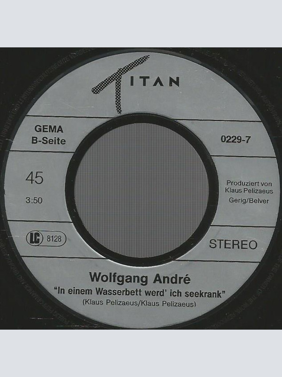 Vinyl / Wolfgang André - Du Bist Für Mich Das Optimum