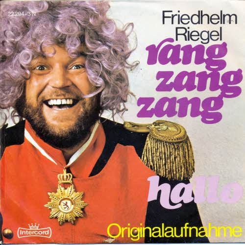 Vinyl / Friedhelm Riegel - Rang Zang Zang