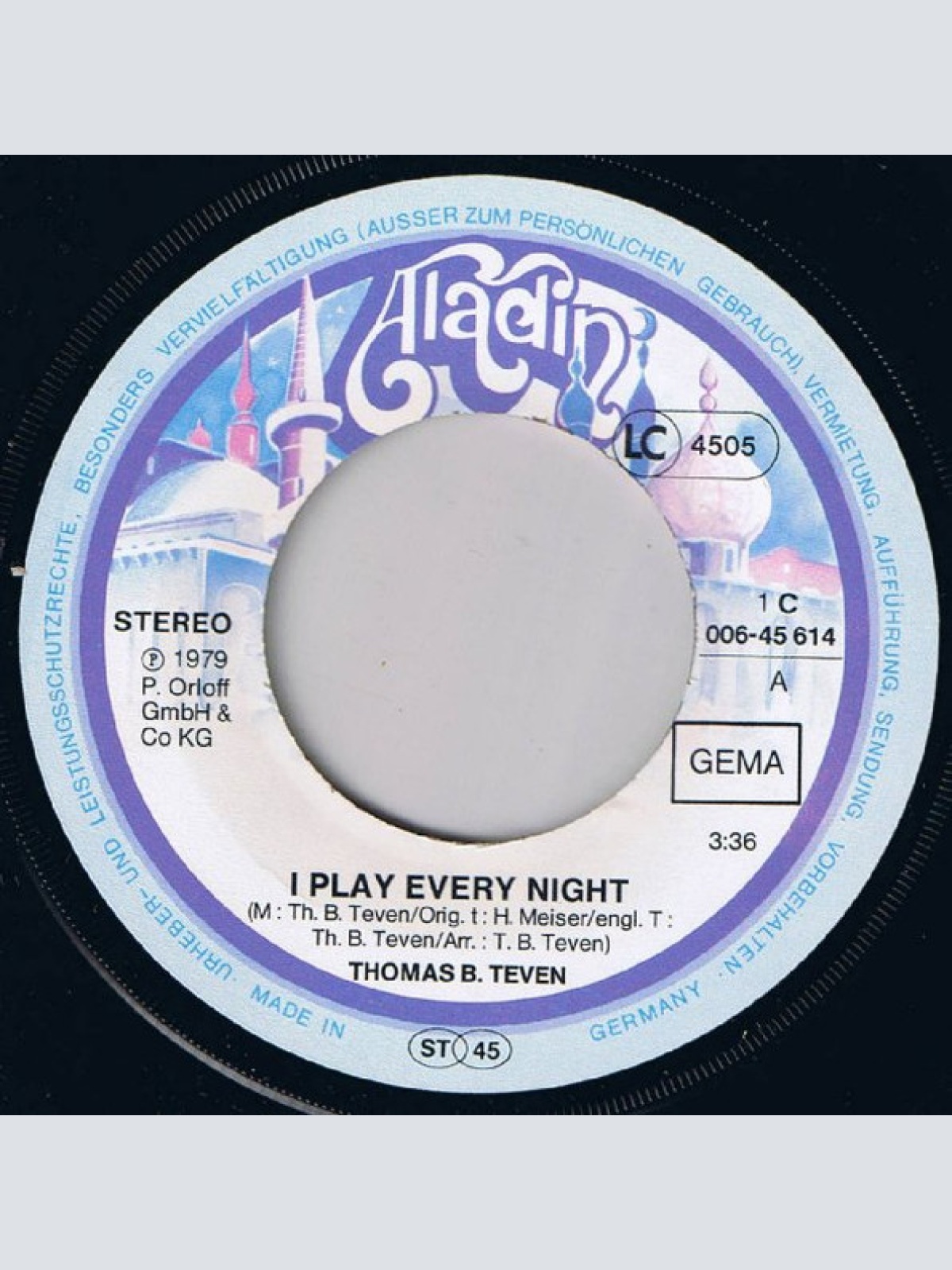 Vinyl / Thomas B. Teven - I Play Every Night