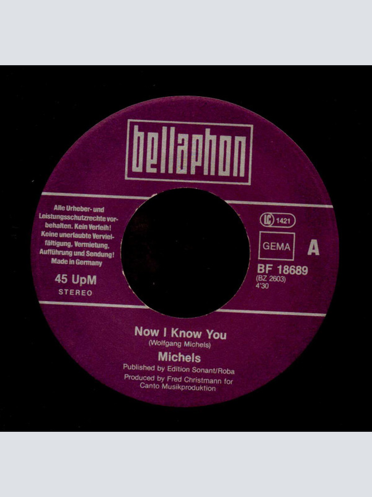 Vinyl / Michels* - Now I Know You