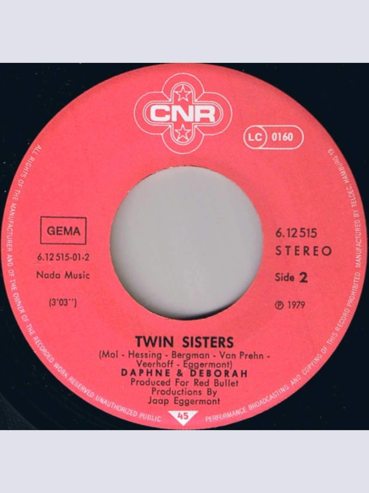 Vinyl / Daphne & Deborah - Monsieur