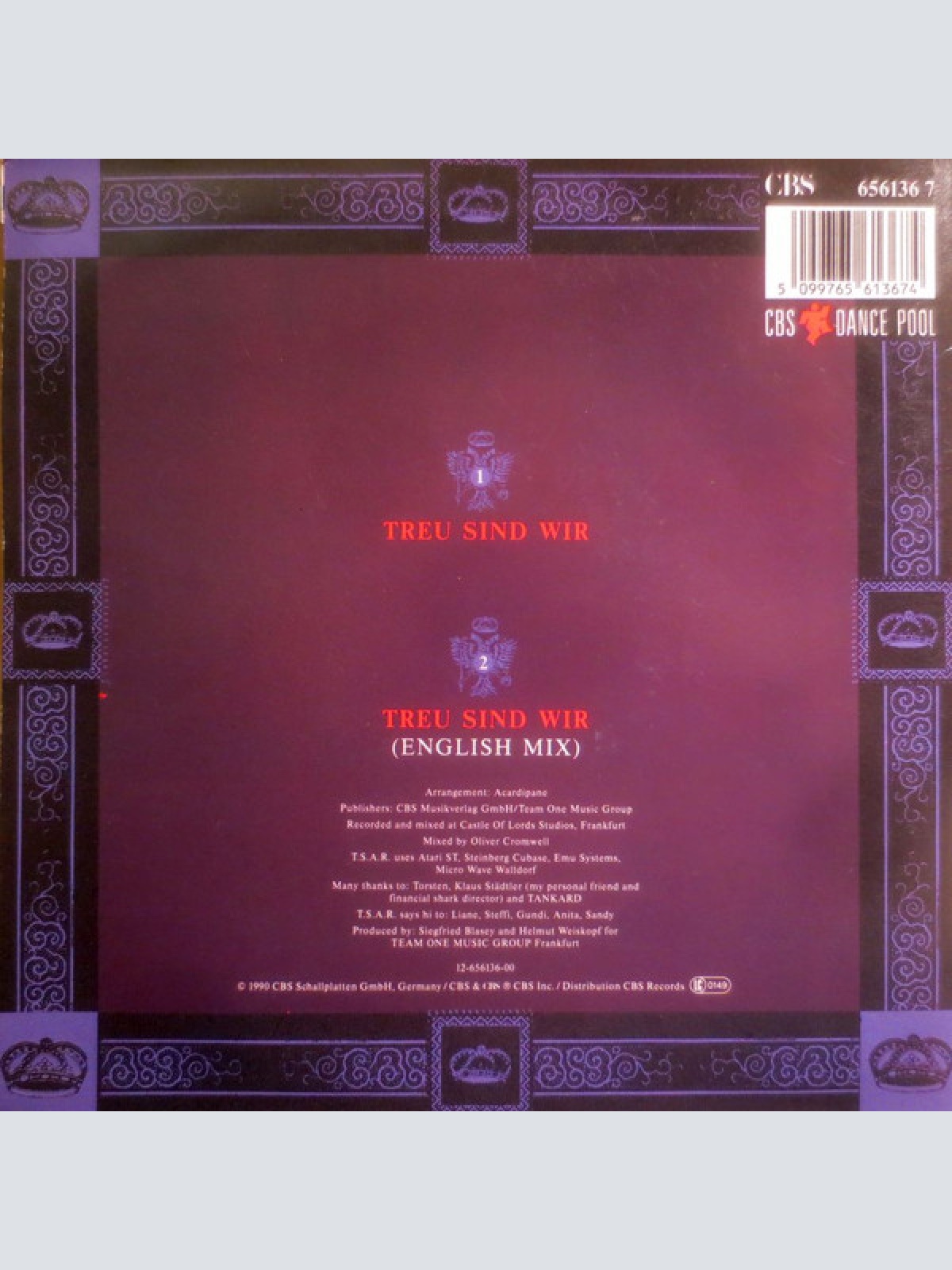 Vinyl / T.S.A.R. - Treu Sind Wir