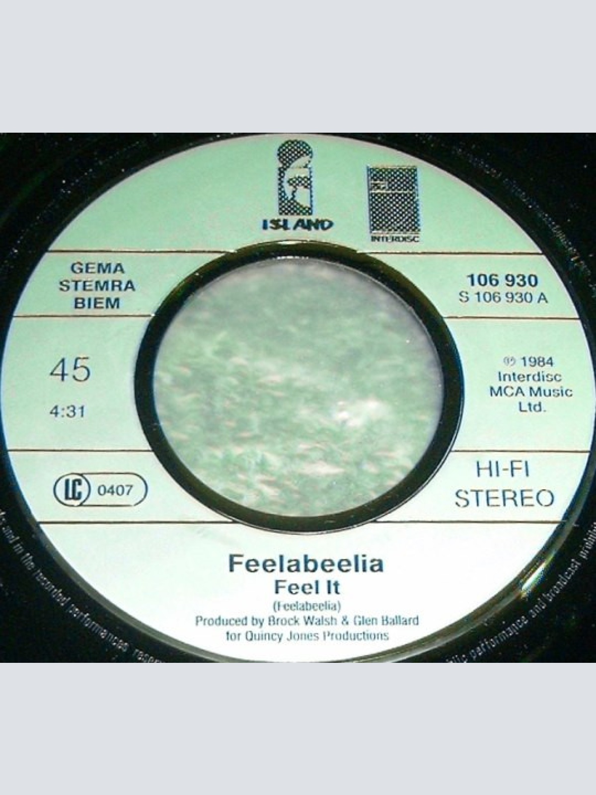 Vinyl / Feelabeelia - Feel It