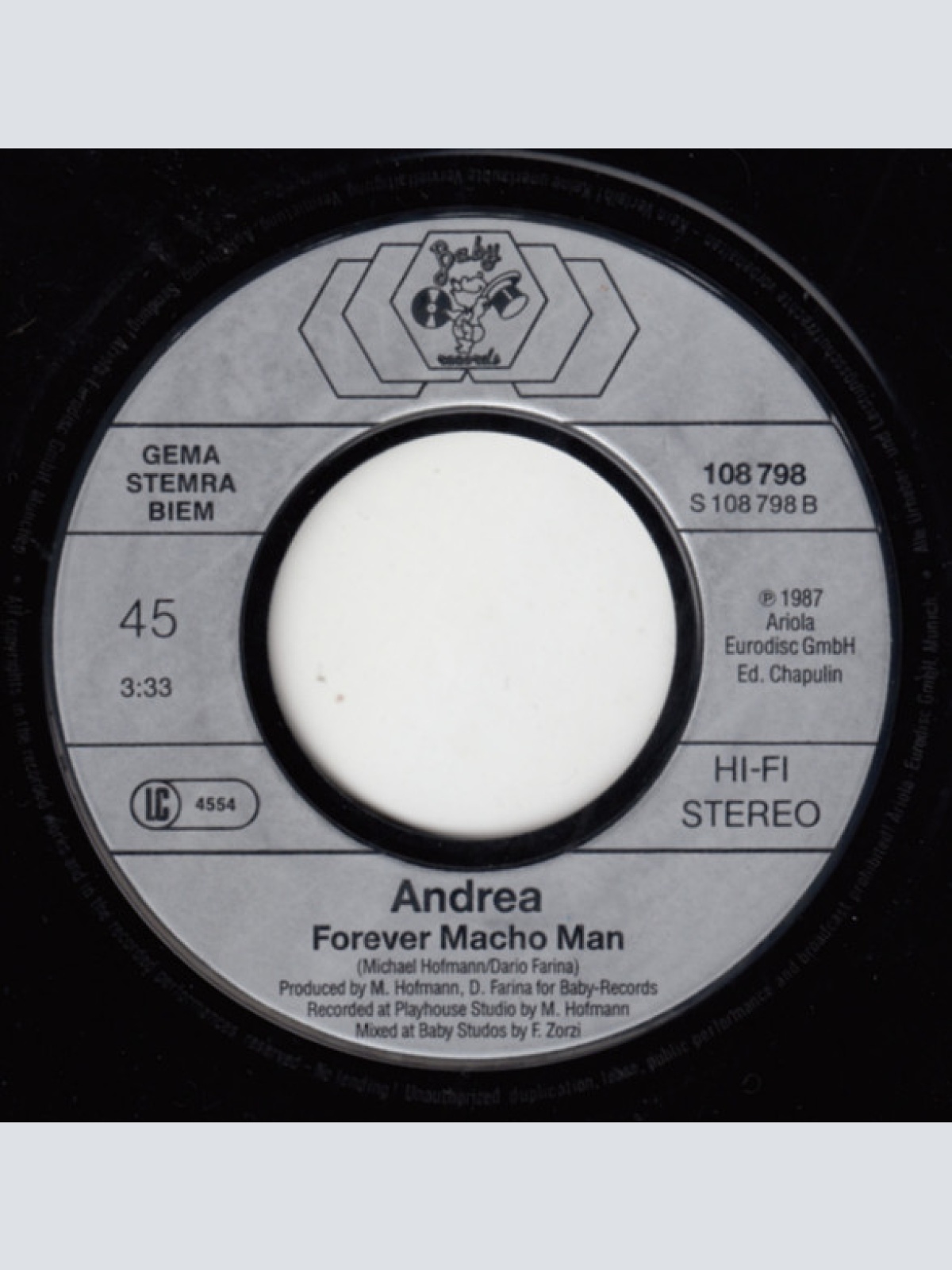 Vinyl / Andrea (4) - Macho Man