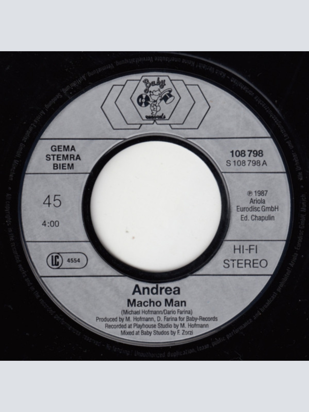 Vinyl / Andrea (4) - Macho Man
