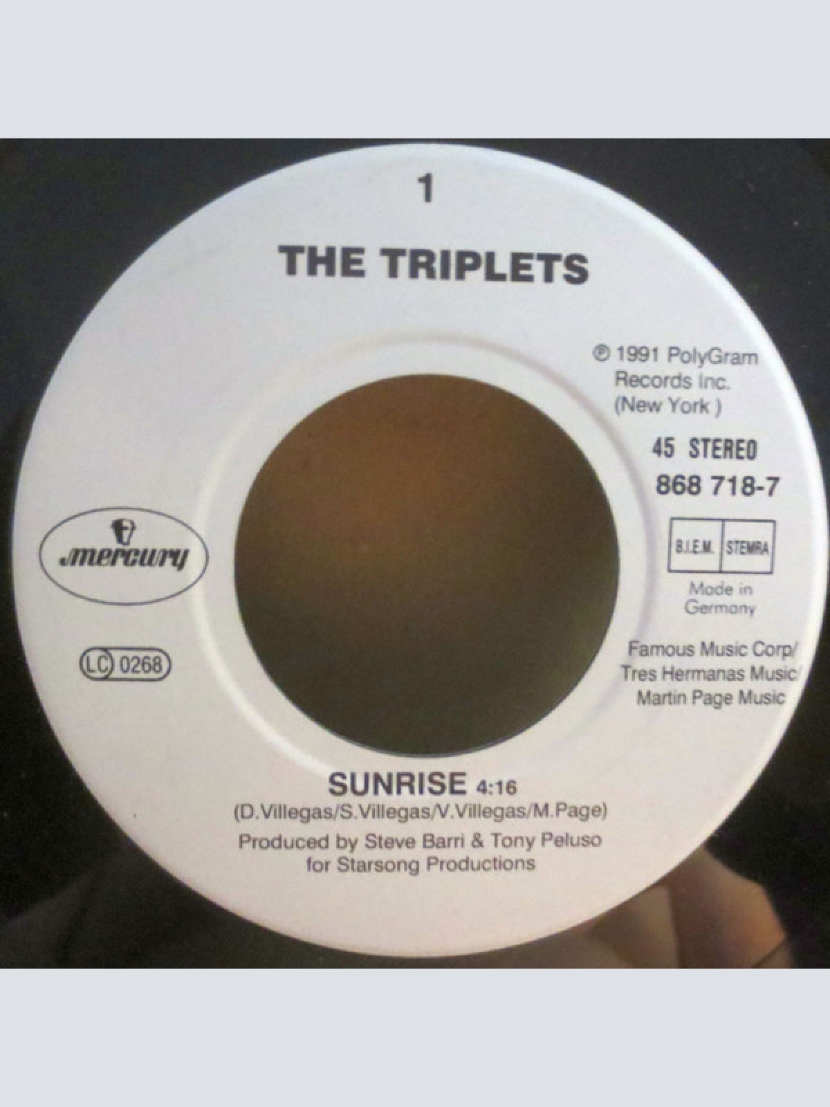 Vinyl / The Triplets (2) - Sunrise