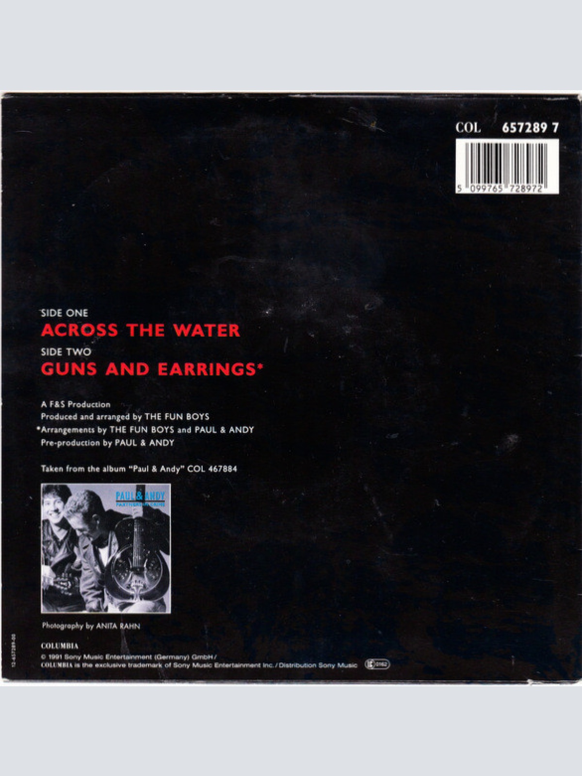 Vinyl / Paul & Andy - Across The Water