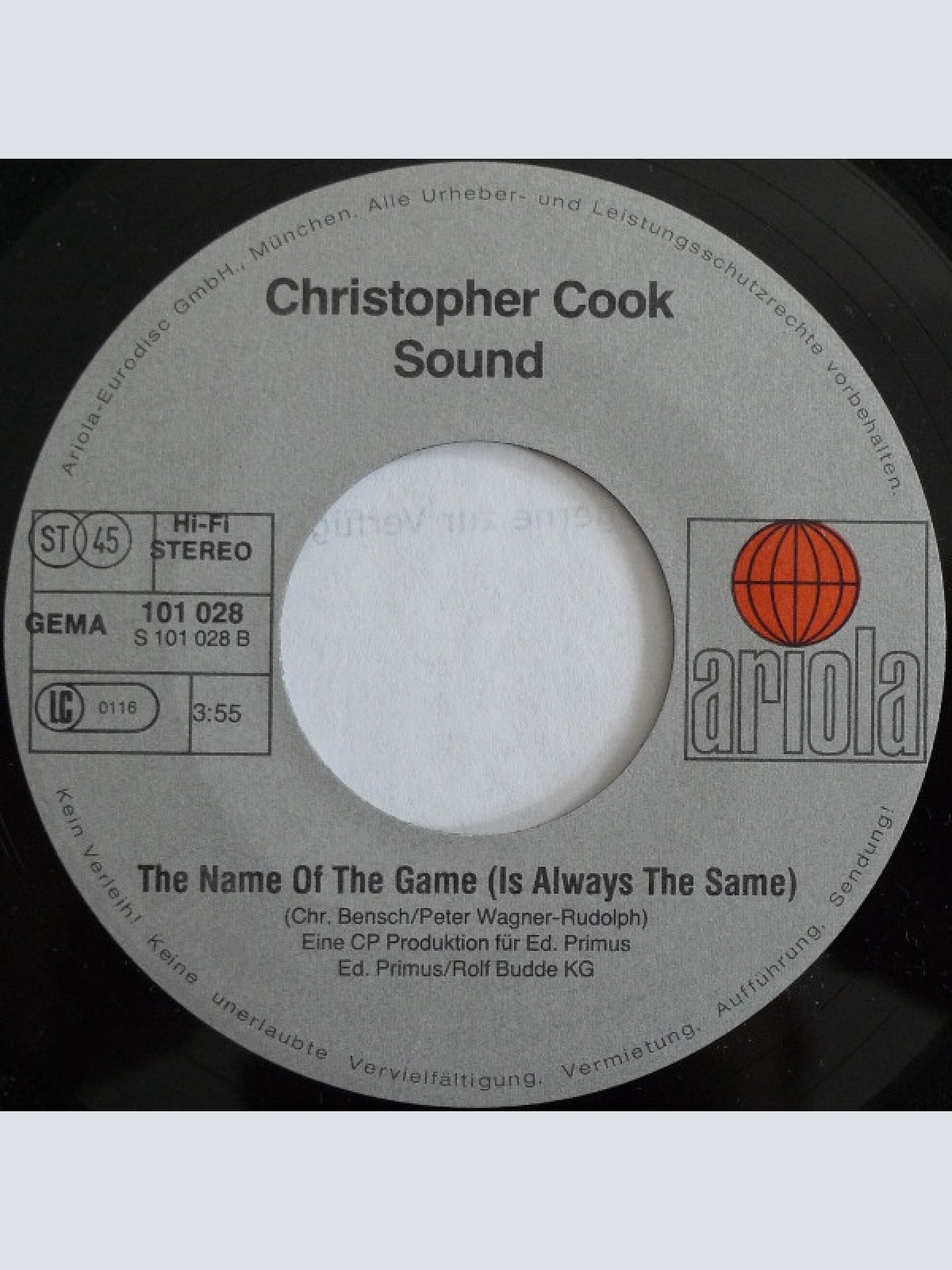 Vinyl / Christopher Cook Sound - Just When I Needed You Most