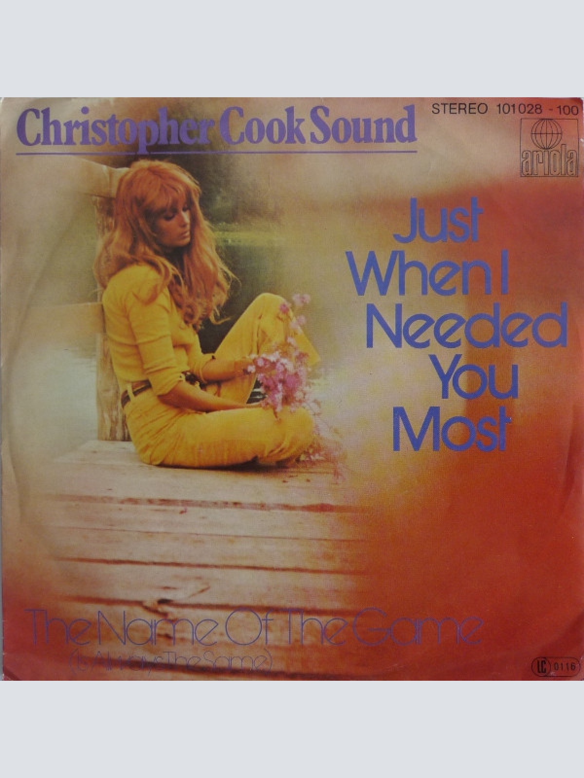 Vinyl / Christopher Cook Sound - Just When I Needed You Most