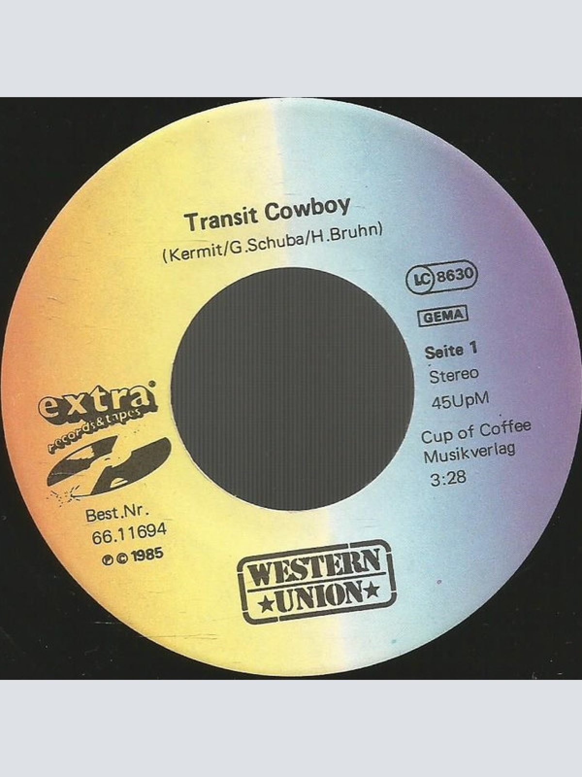 Vinyl / Western Union (3) - Transit Cowboy
