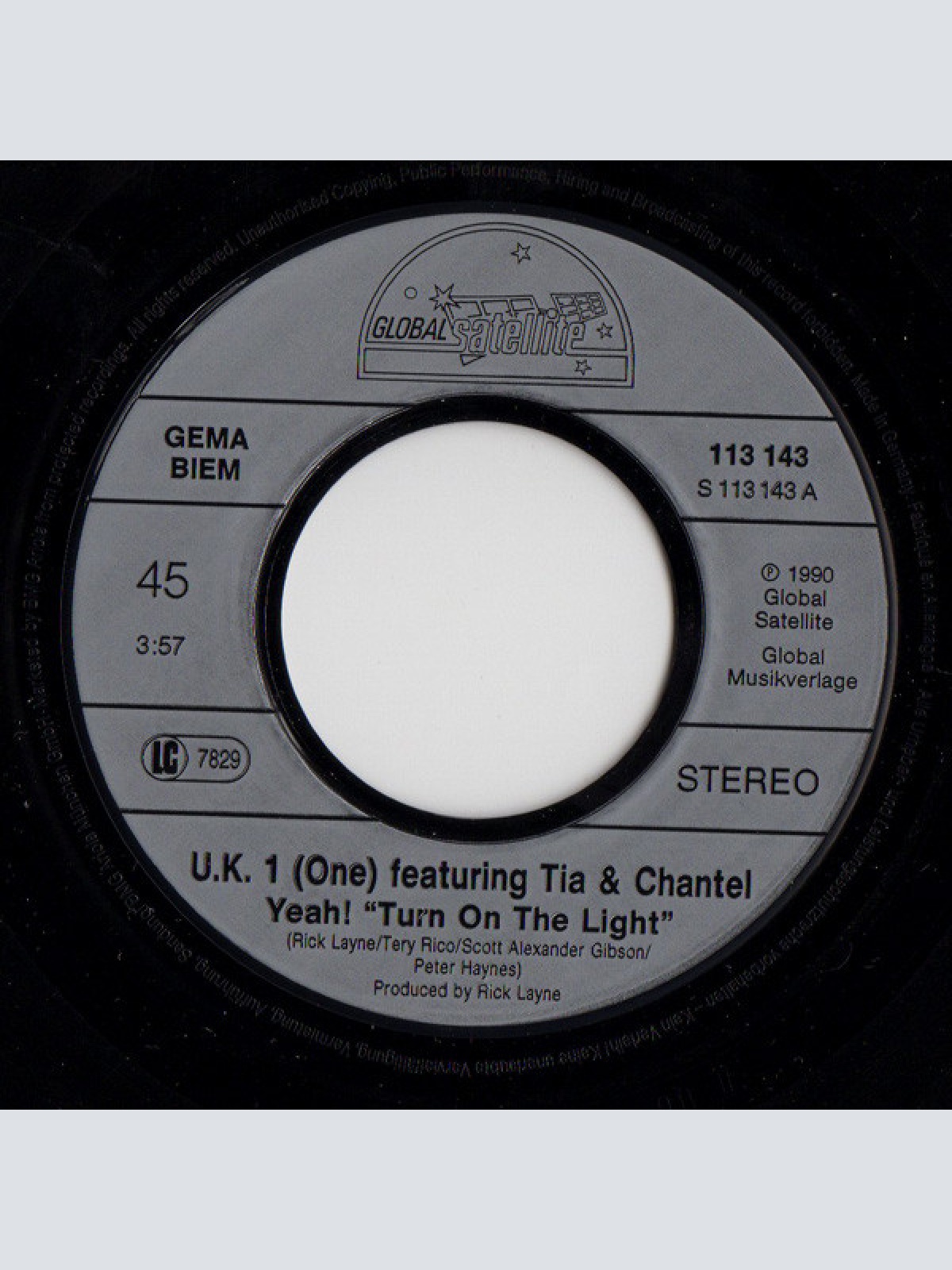 Vinyl / UK One - Yeah! Turn On The Light