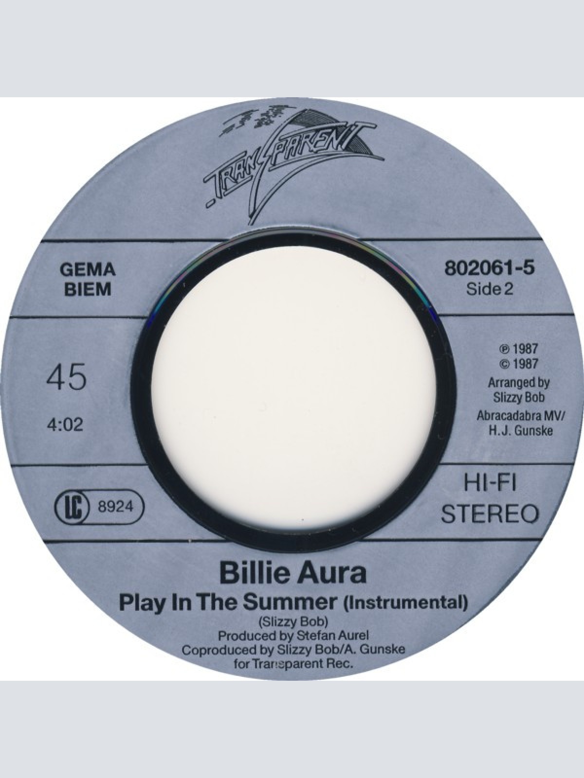 Vinyl / Billie Aura - In The Summer