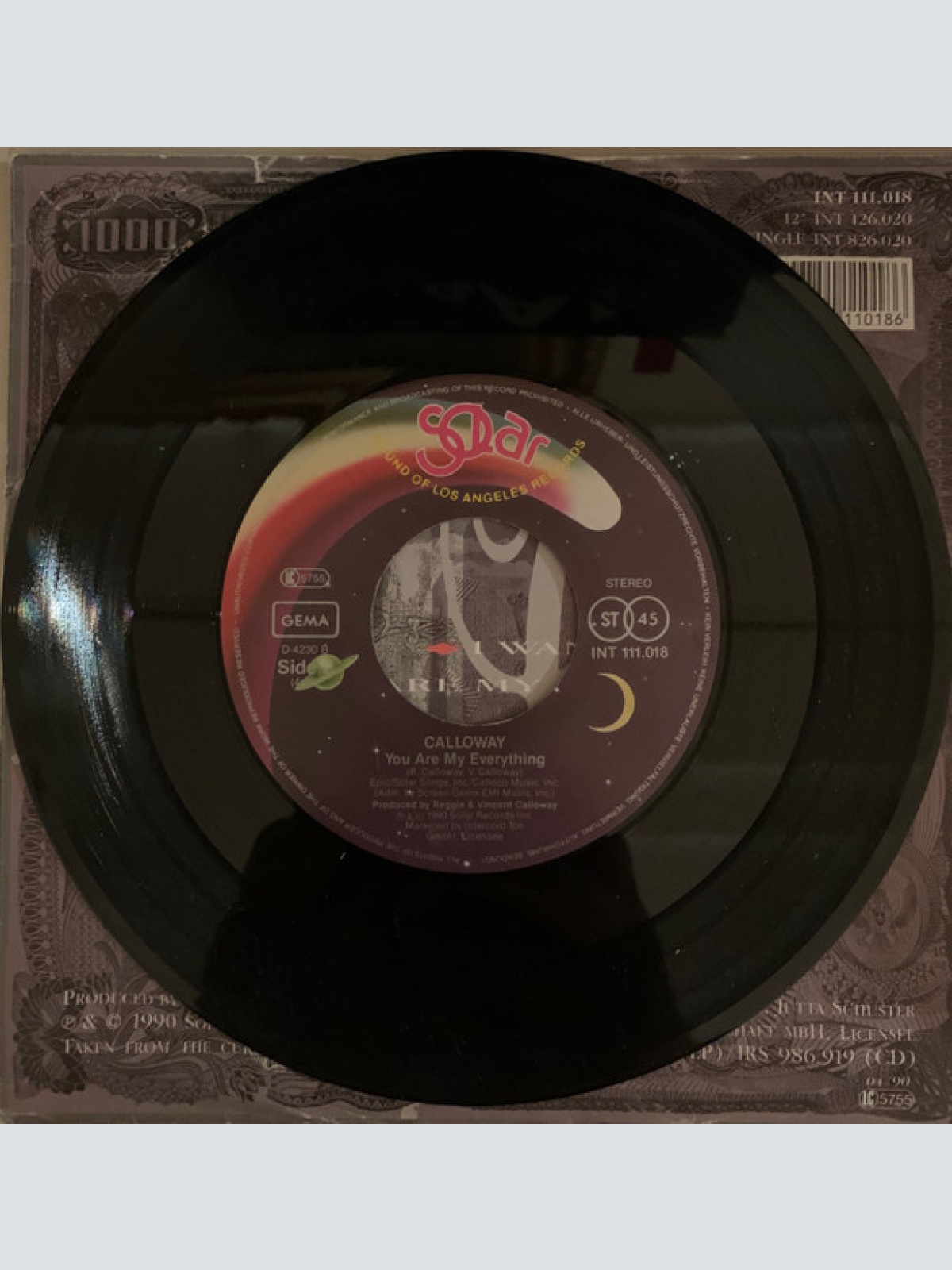 Vinyl / Calloway - I Wanna Be Rich