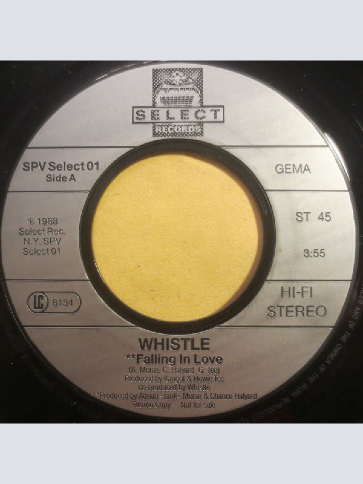 Vinyl / Whistle - Right Next To Me / Falling In Love