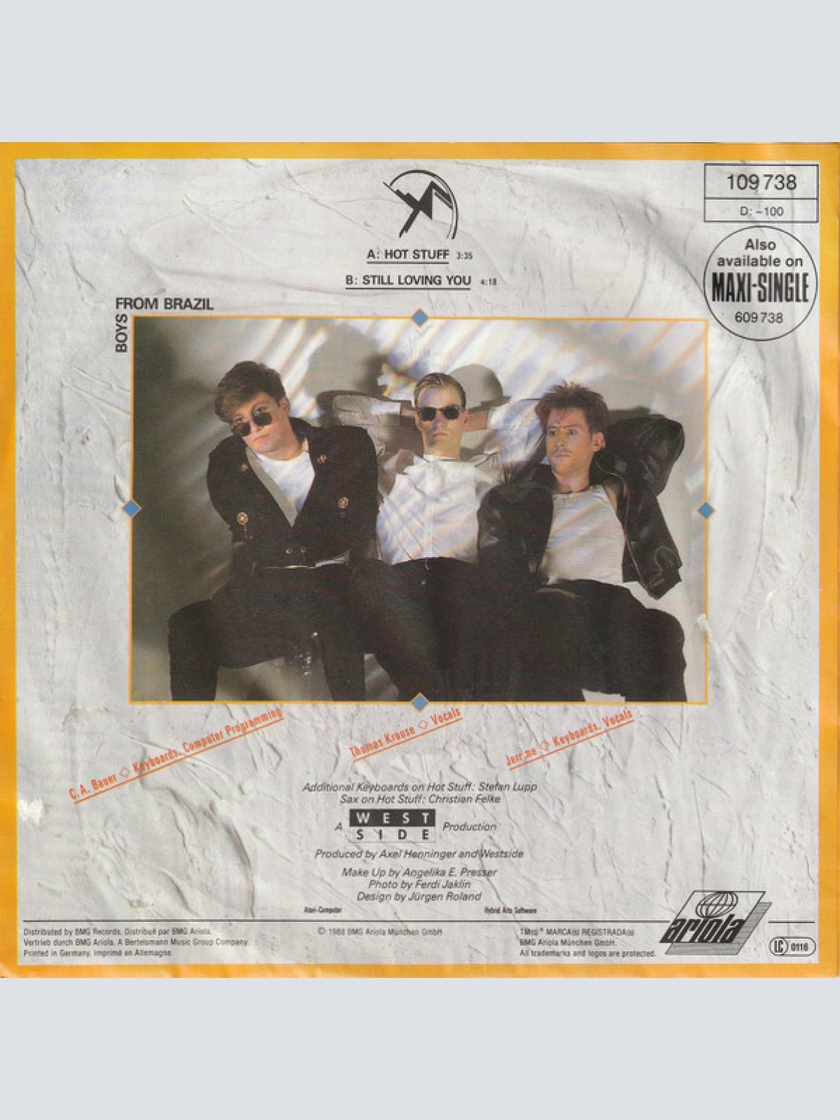 Vinyl / Boys From Brazil - Hot Stuff