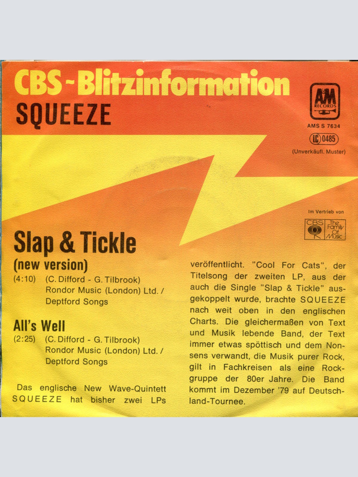 Vinyl / Squeeze (2) - Slap & Tickle