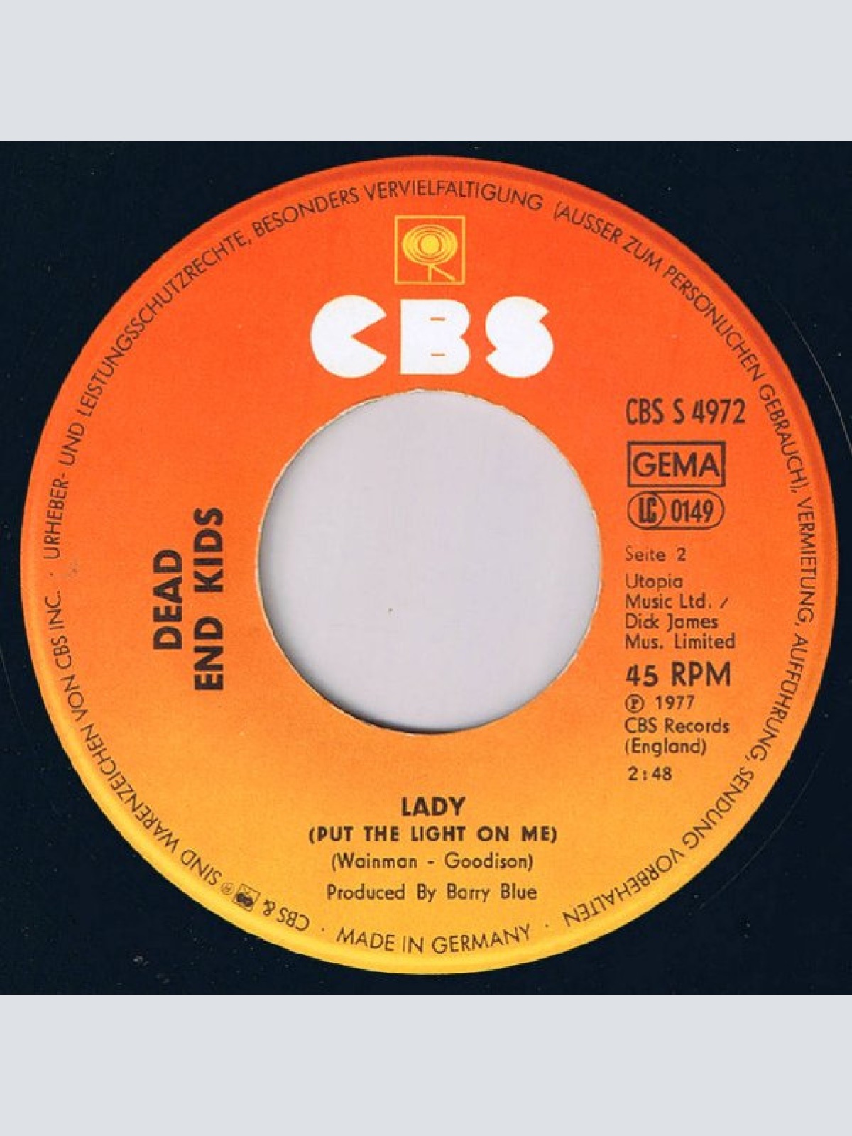 Vinyl / Dead End Kids - Have I The Right