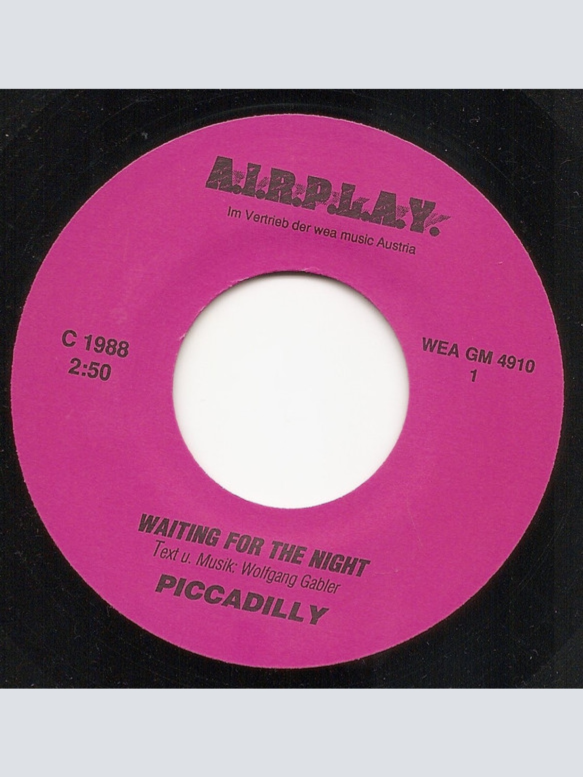 Vinyl / Piccadilly (2) - Waiting For The Night