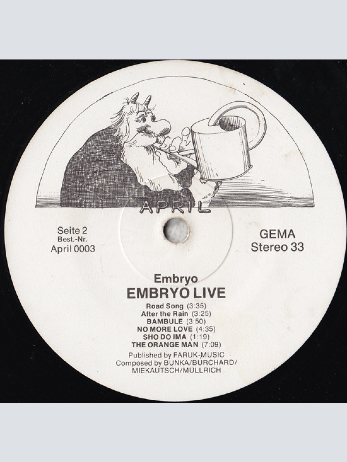 Vinyl / Embryo (3) - Live