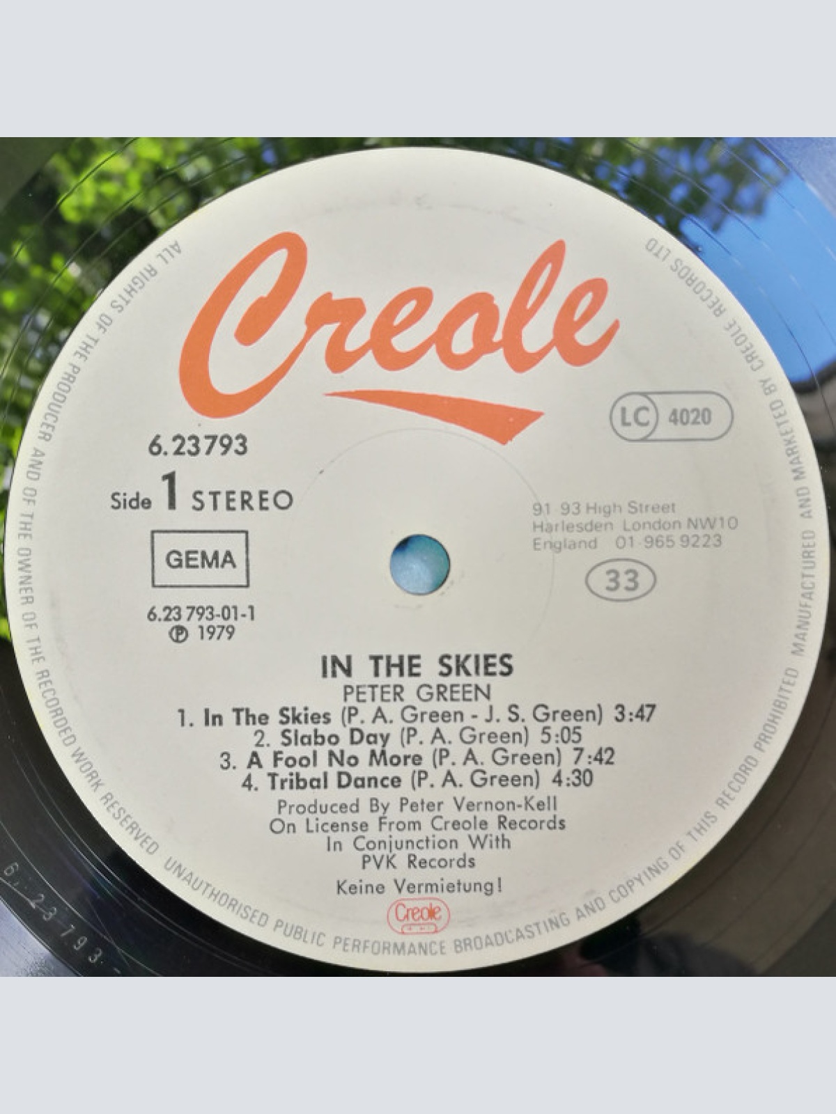 Vinyl / Peter Green (2) - In The Skies