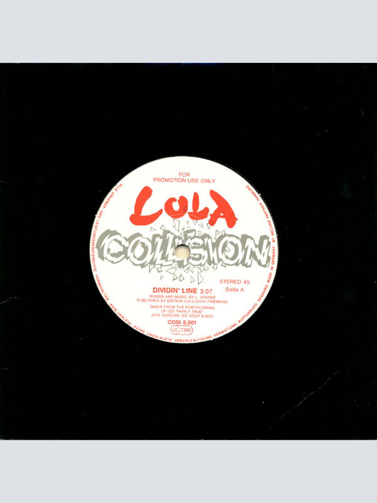Vinyl / Lola* - Dividin' Line