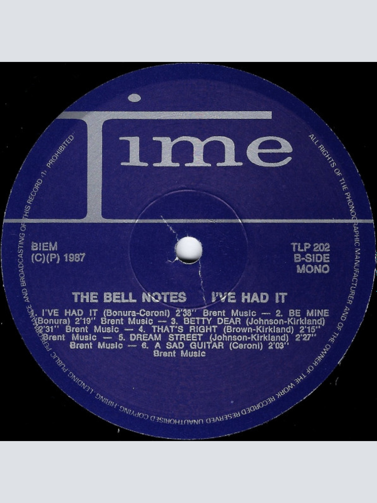 Vinyl / The Bell Notes - I've Had It