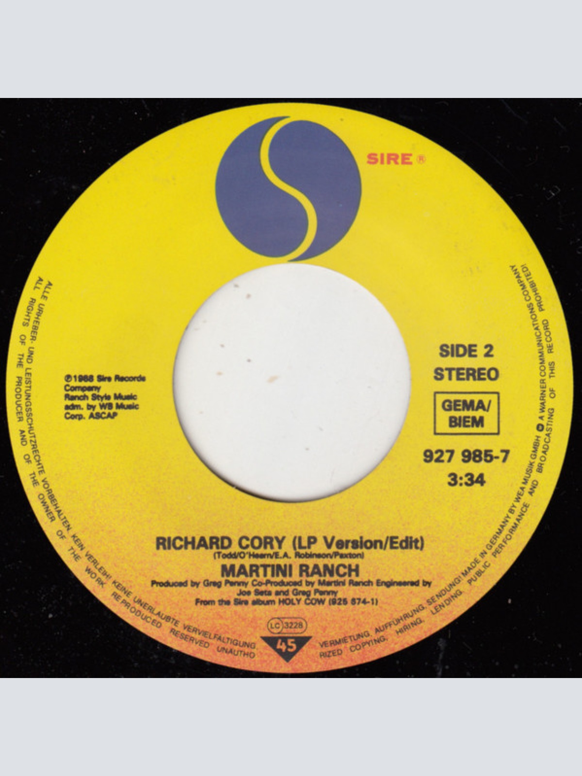 Vinyl / Martini Ranch - Reach