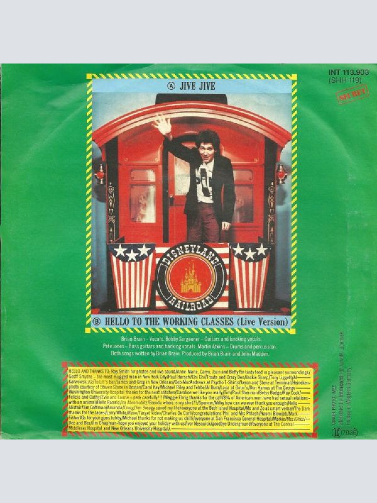 Vinyl / Brian Brain - Jive Jive