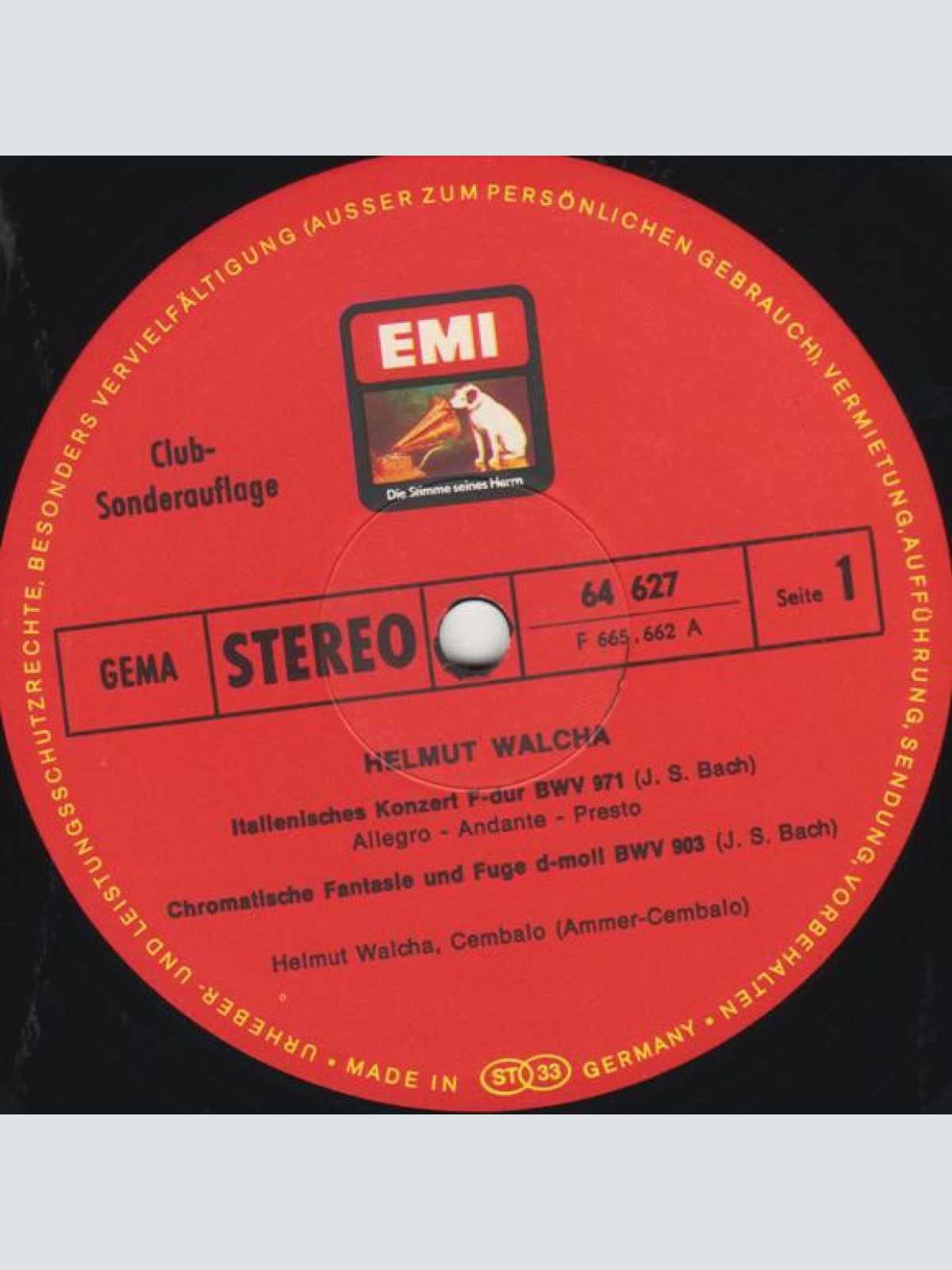 Vinyl / J. S. Bach* / Helmut Walcha - Bach Edition: Cembalowerke