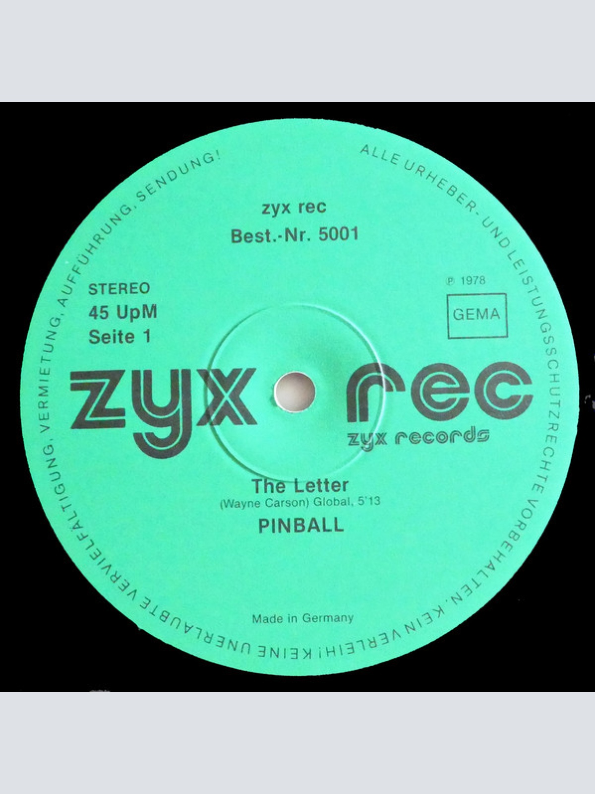 Vinyl / Pinball (2) - The Letter