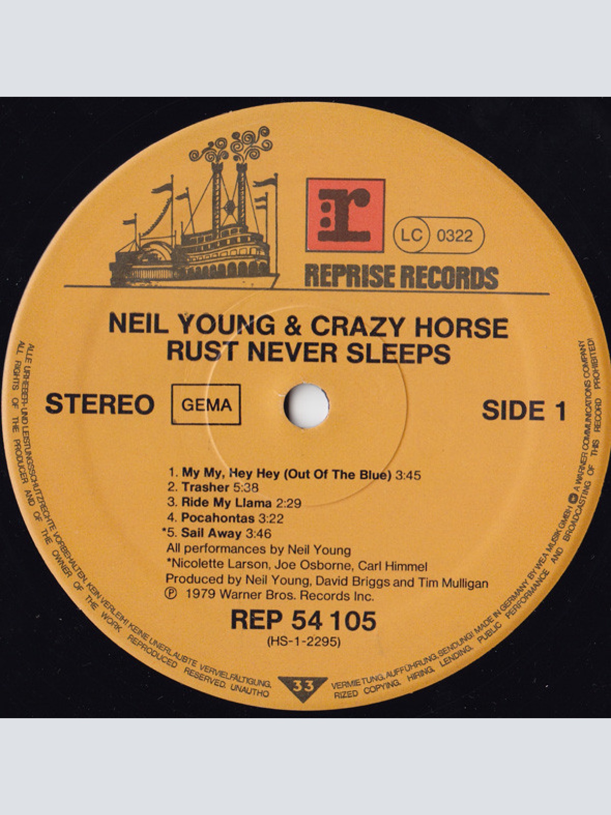 Vinyl / Neil Young & Crazy Horse - Rust Never Sleeps