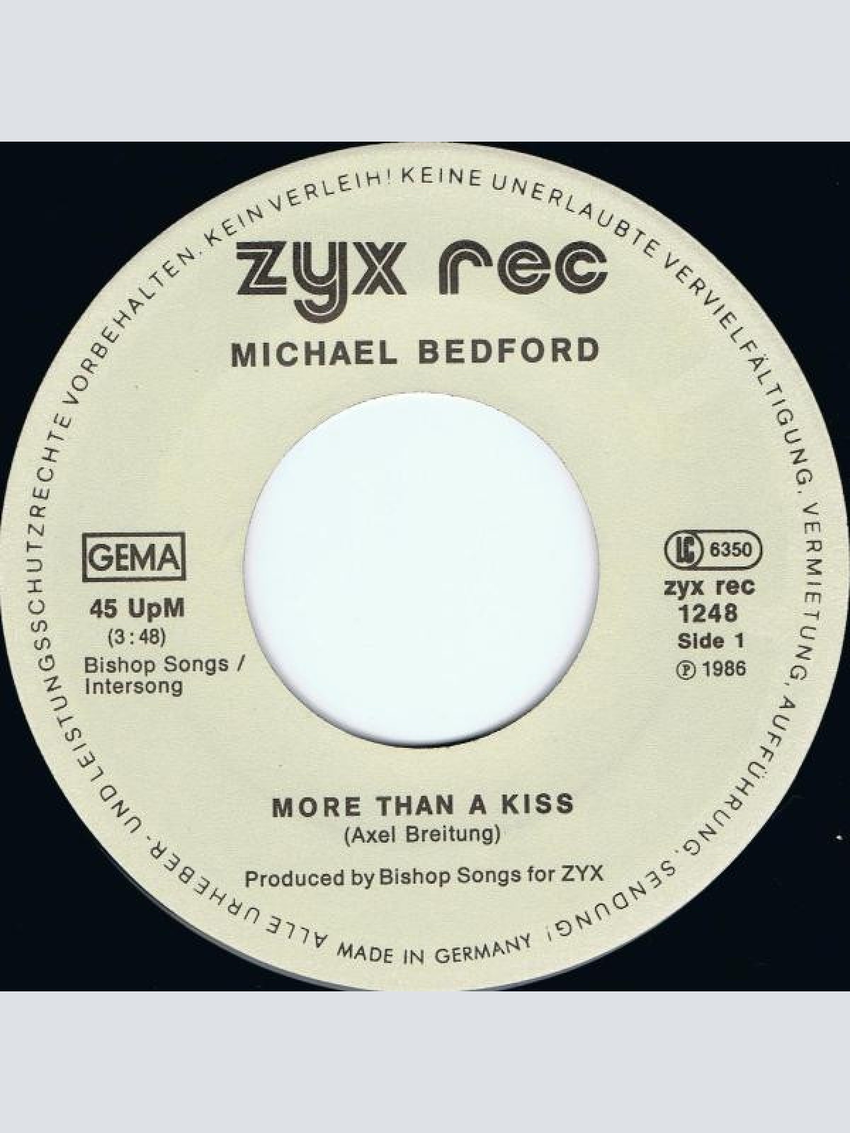 Vinyl / Michael Bedford - More Than A Kiss