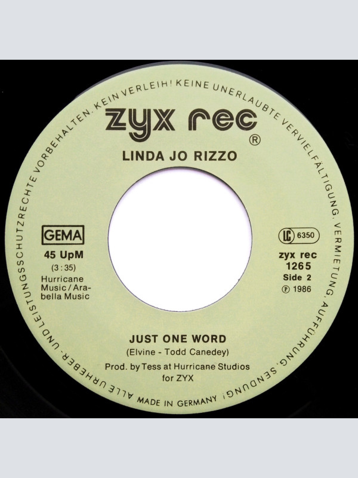 Vinyl / Linda Jo Rizzo - Heartflash (Tonight)