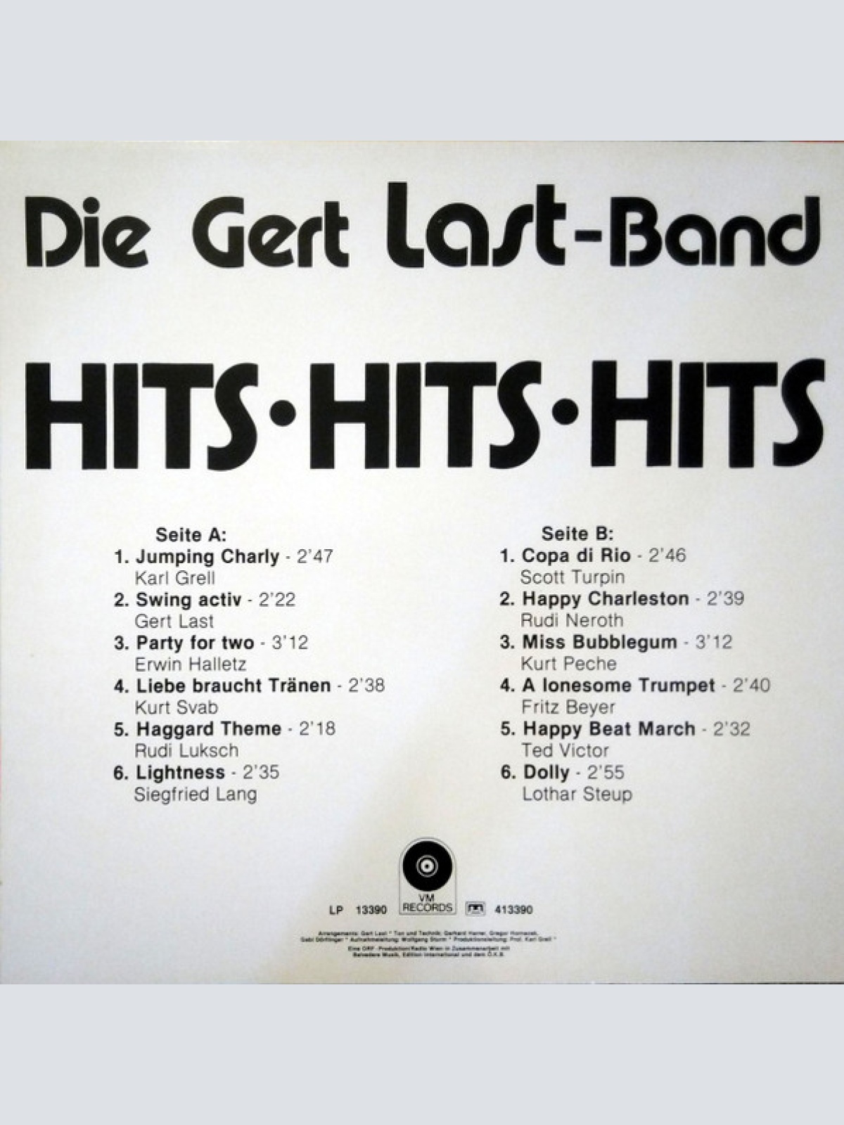 Vinyl / Die Gert Last-Band* - Hits Hits Hits