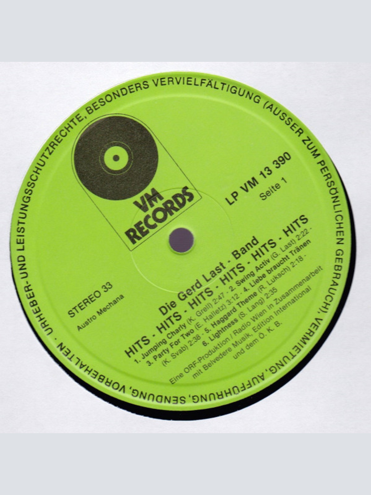 Vinyl / Die Gert Last-Band* - Hits Hits Hits