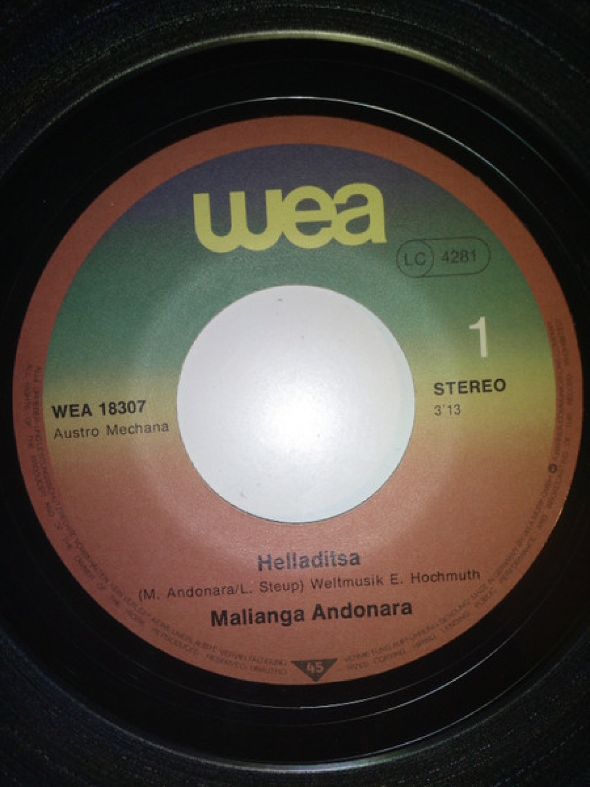 Vinyl / Malianga Andonara - Helladitsa