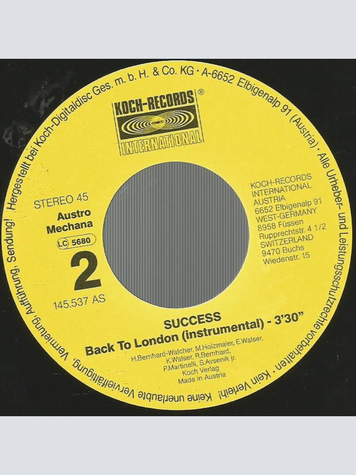 Vinyl / Success (15) - London Is Calling