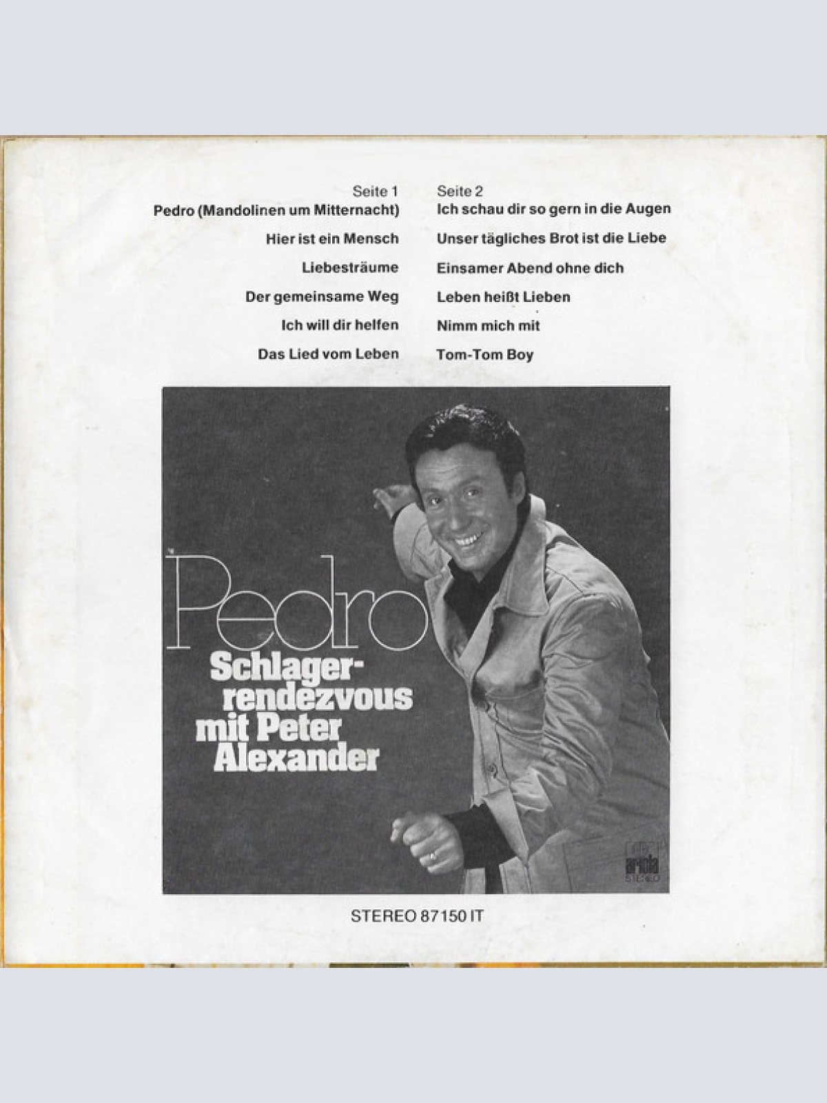 Vinyl / Peter Alexander - O Sole Mio