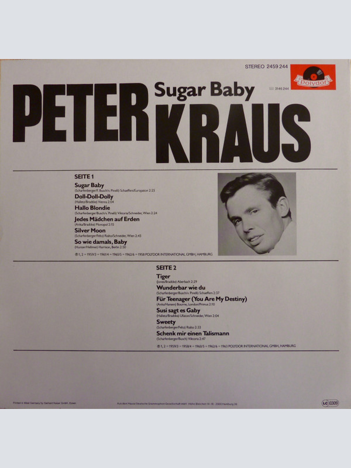 Vinyl / Peter Kraus - Sugar Baby